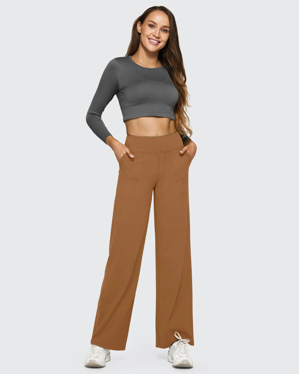 EverGoing Loose High-Waist Business Casual Pants 35''