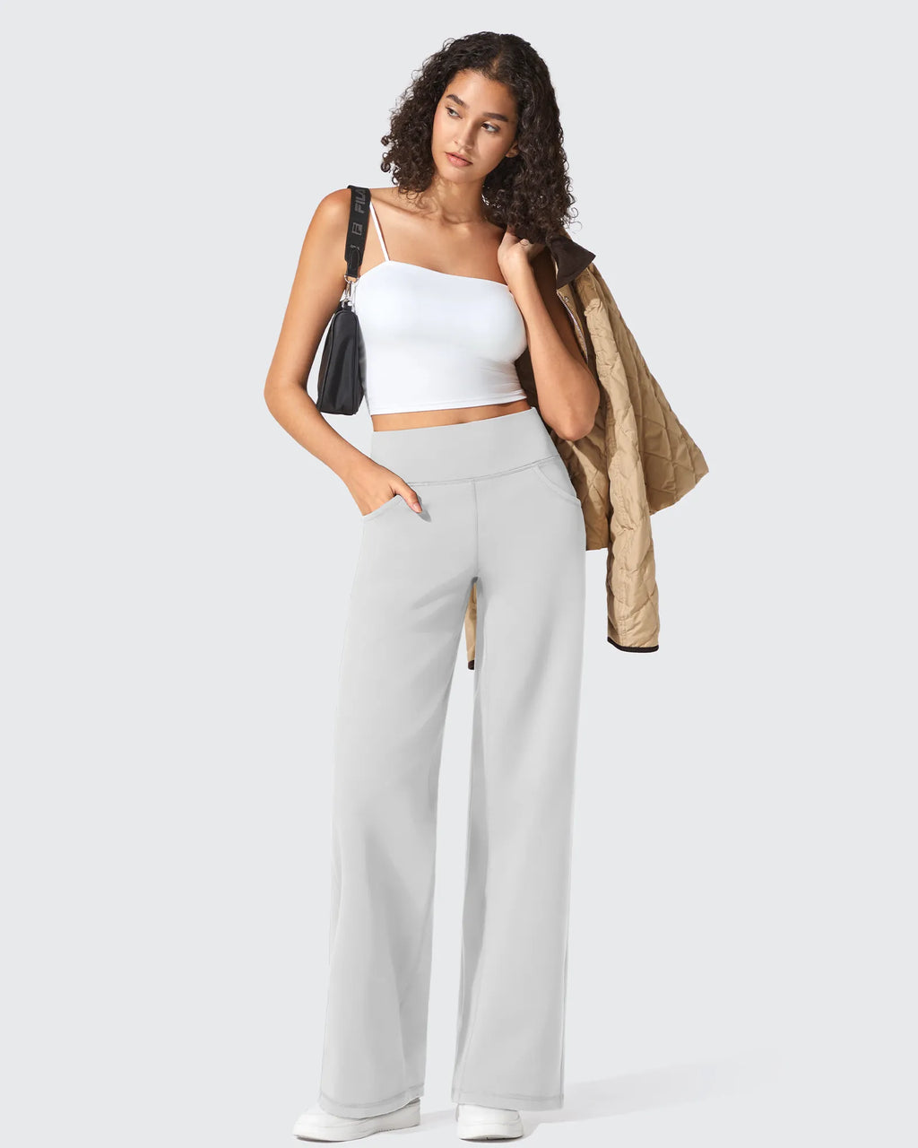 BareFeel Seamless High-Waist Dressy Wide Leg Pants
