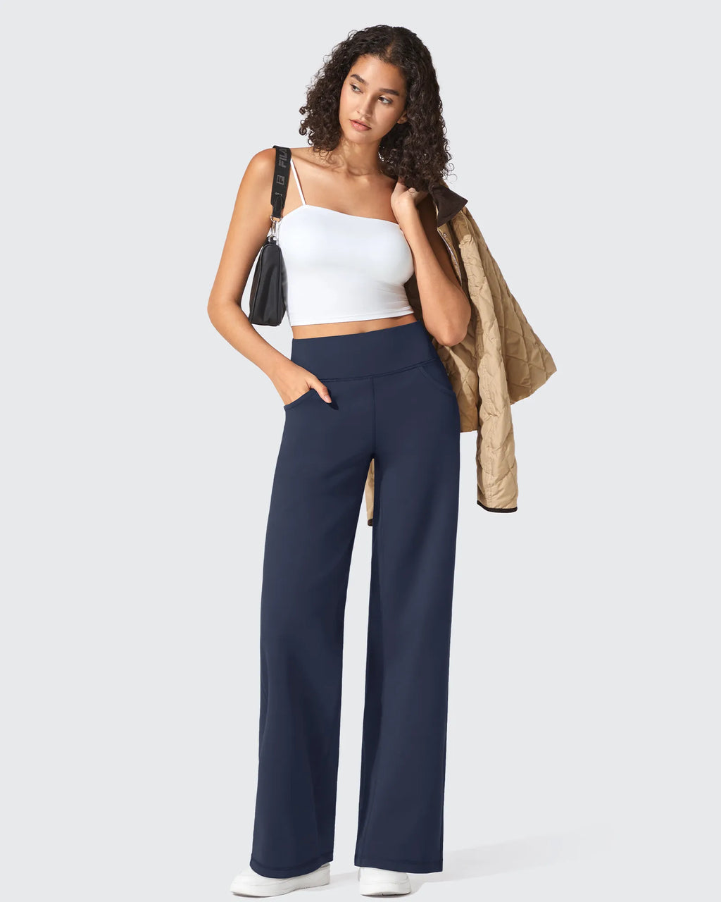 BareFeel Seamless High-Waist Dressy Wide Leg Pants