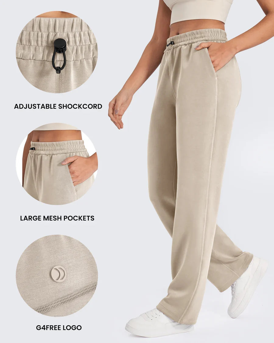 Smoofit Mid-Waist Wide Leg Sweatpants Regular