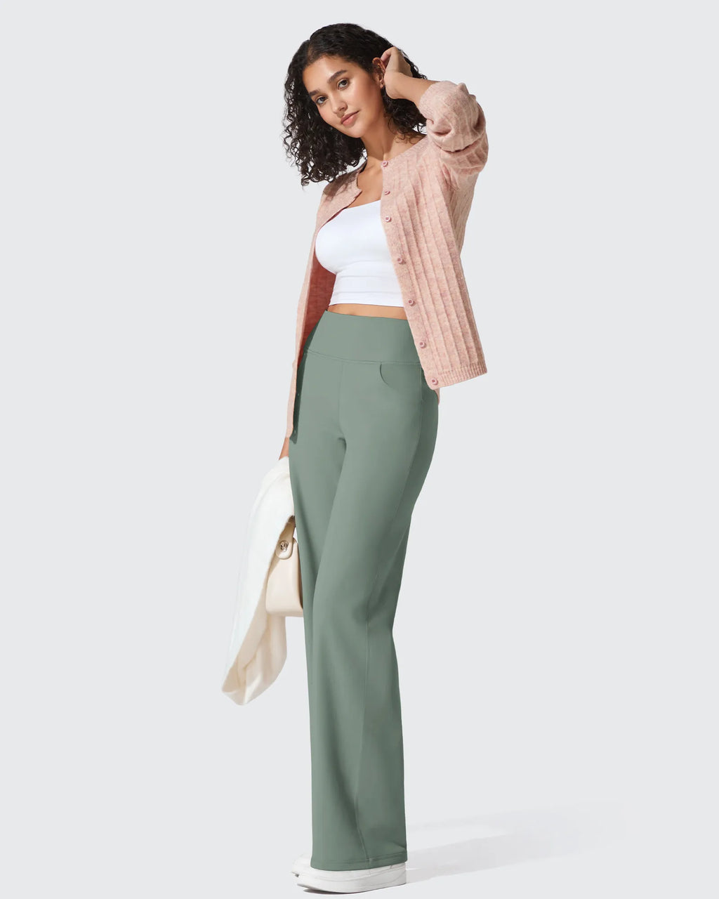 BareFeel Seamless High-Waist Dressy Wide Leg Pants