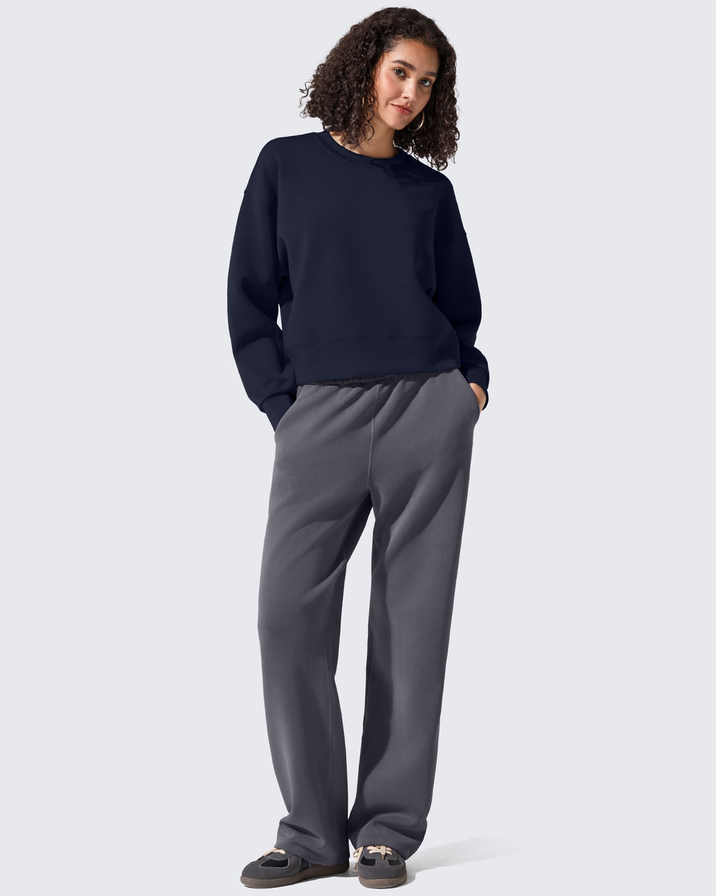 Smoofit Crewneck Pullover Loose Sweatshirts