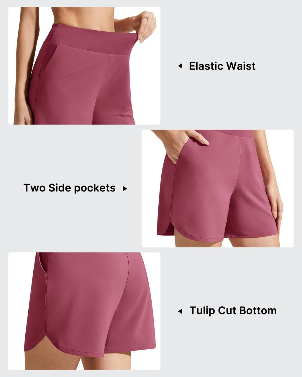 Chillwhisp Built-in Brief Liner High Waist Athletic Shorts