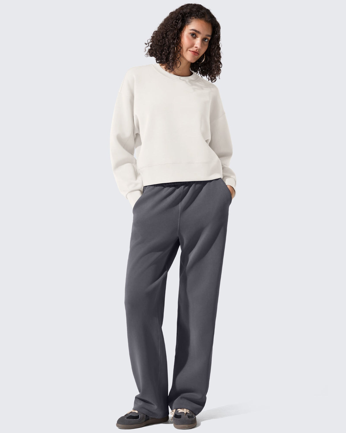 Smoofit Crewneck Pullover Loose Sweatshirts