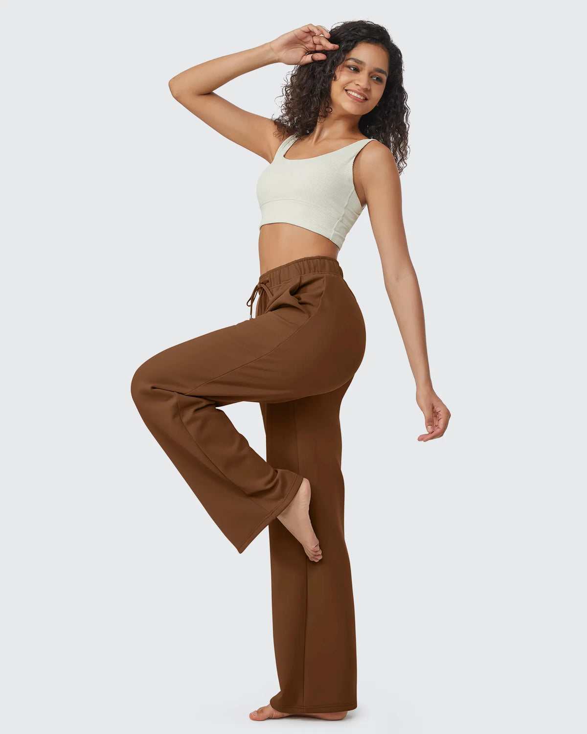 EverGoing Loose Fleece Lined Drawstring Casual Pants Petite