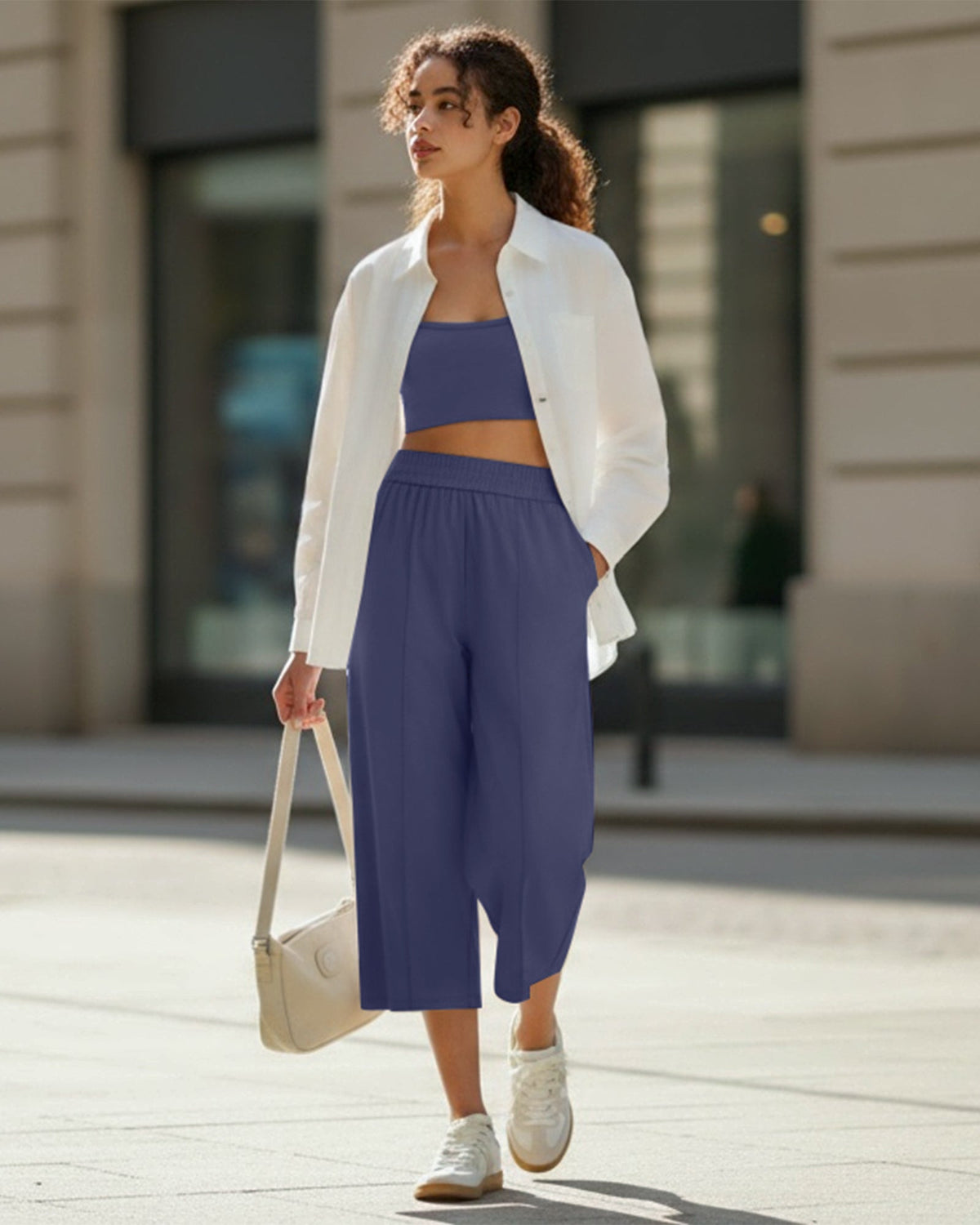 G4Free Chillwhisp Lightweight Wide Leg Capris