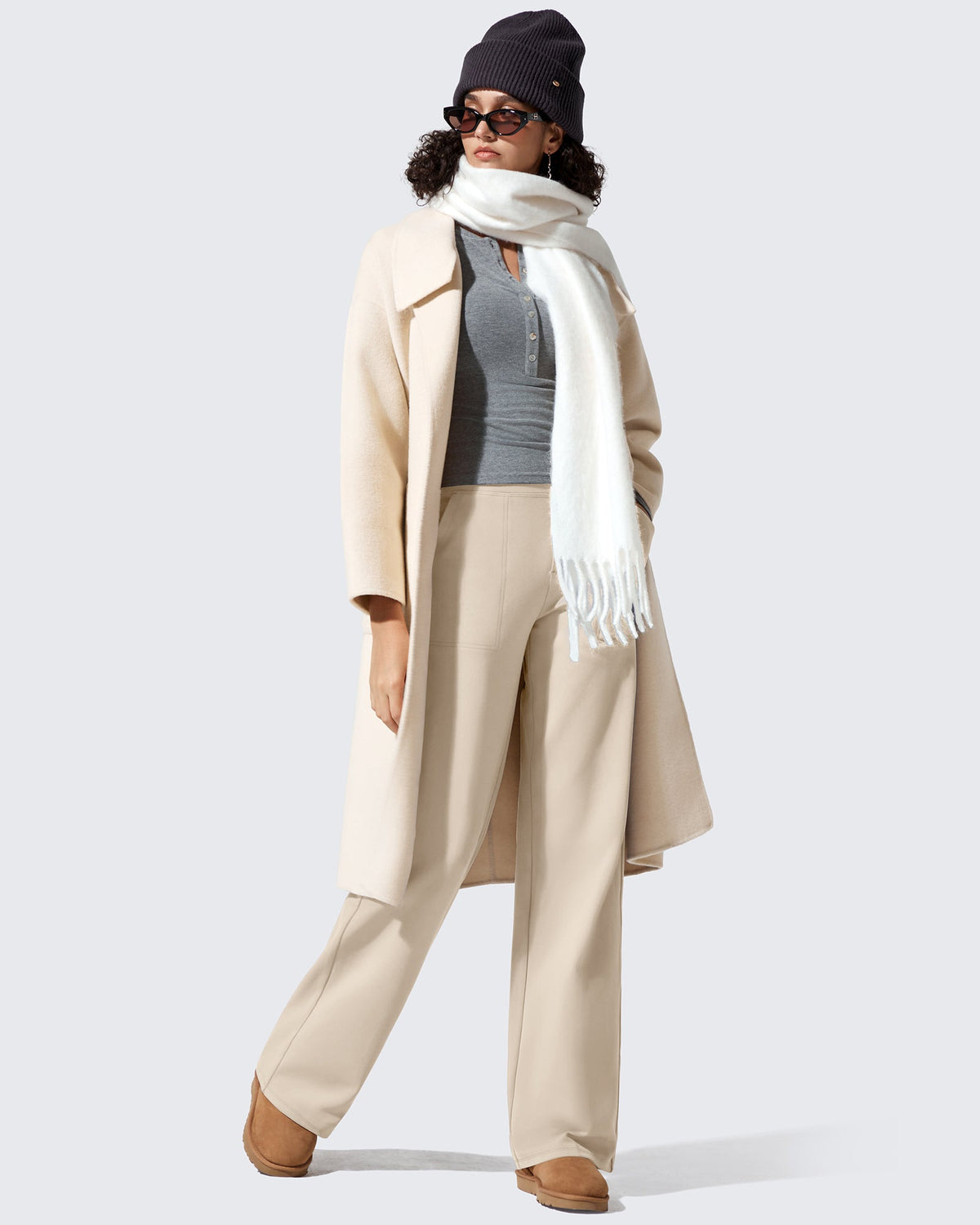 EverGoing Fleece Lined High-Waisted Dressy Pants