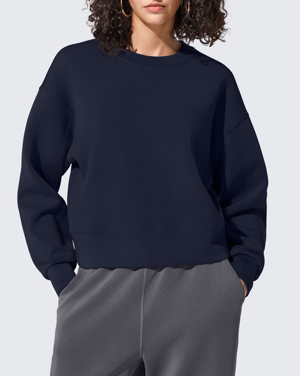 Smoofit Crewneck Pullover Loose Sweatshirts