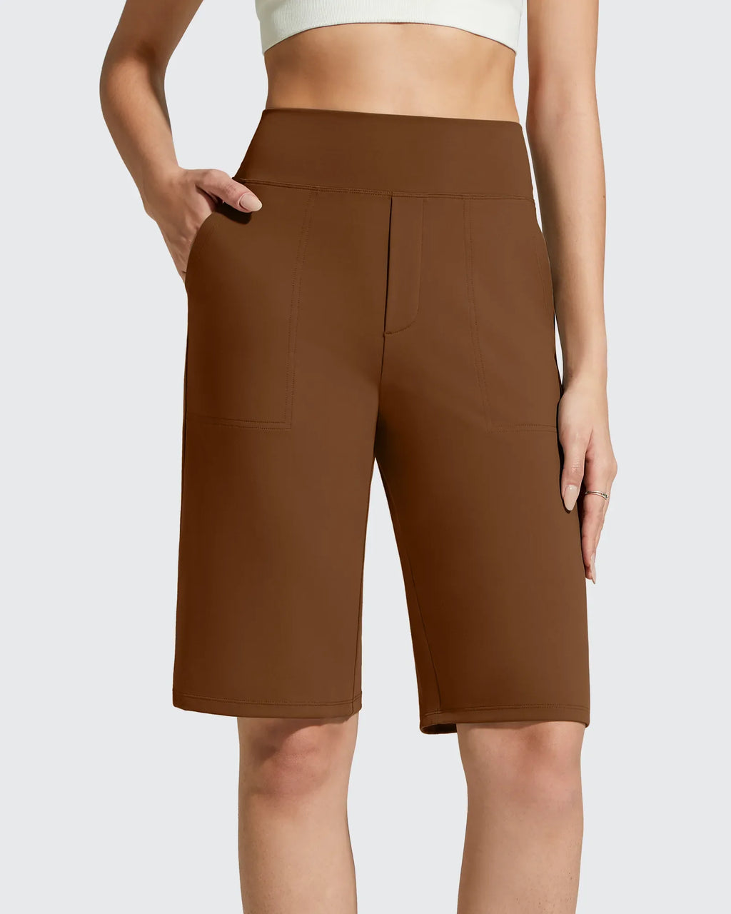 EverGoing Bermuda Pockets Knee Length Shorts 10"