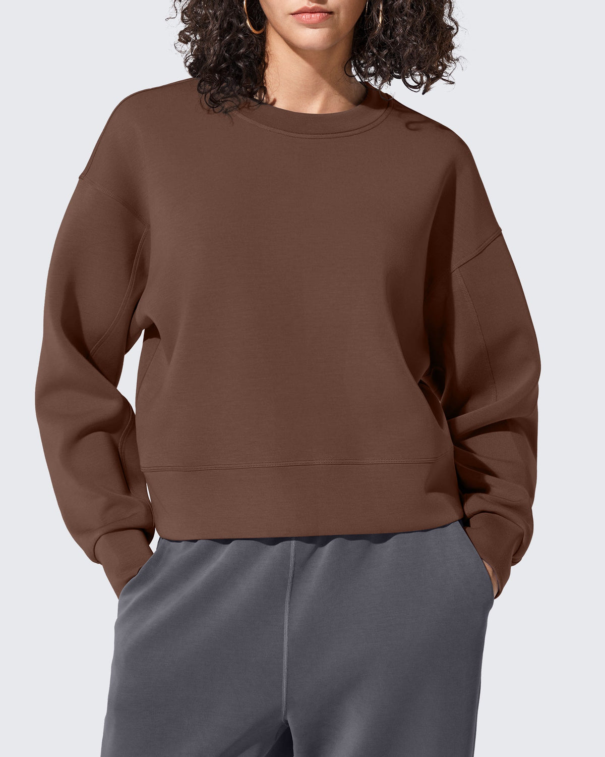 Smoofit Crewneck Pullover Loose Sweatshirts
