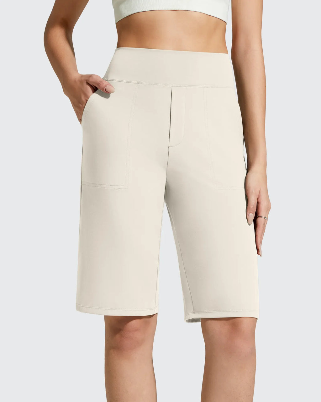 EverGoing Bermuda Pockets Knee Length Shorts 10"