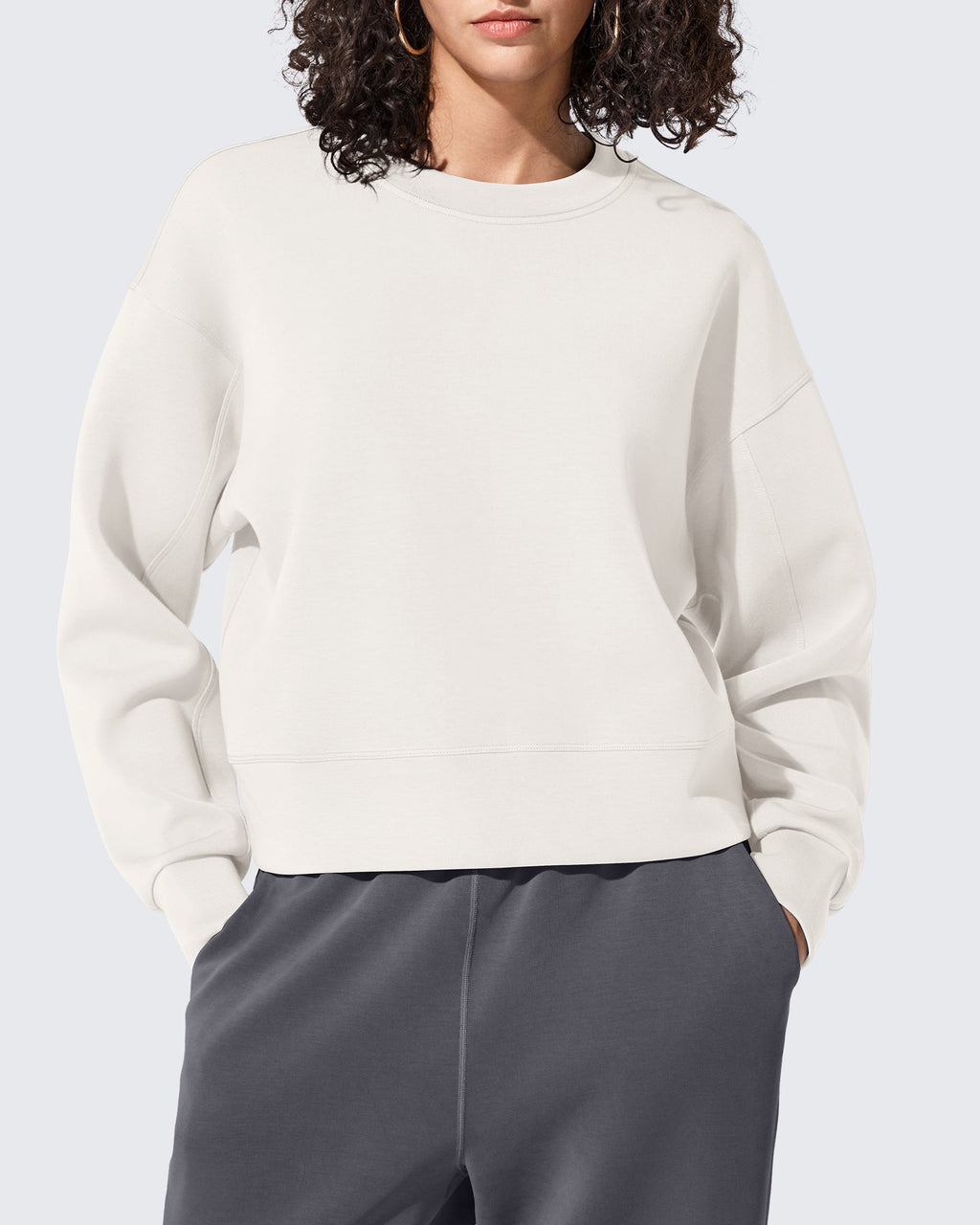 Smoofit Crewneck Pullover Loose Sweatshirts