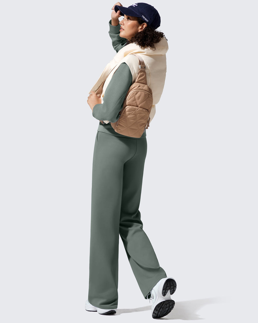 EverGoing Fleece Lined High-Waisted Dressy Pants