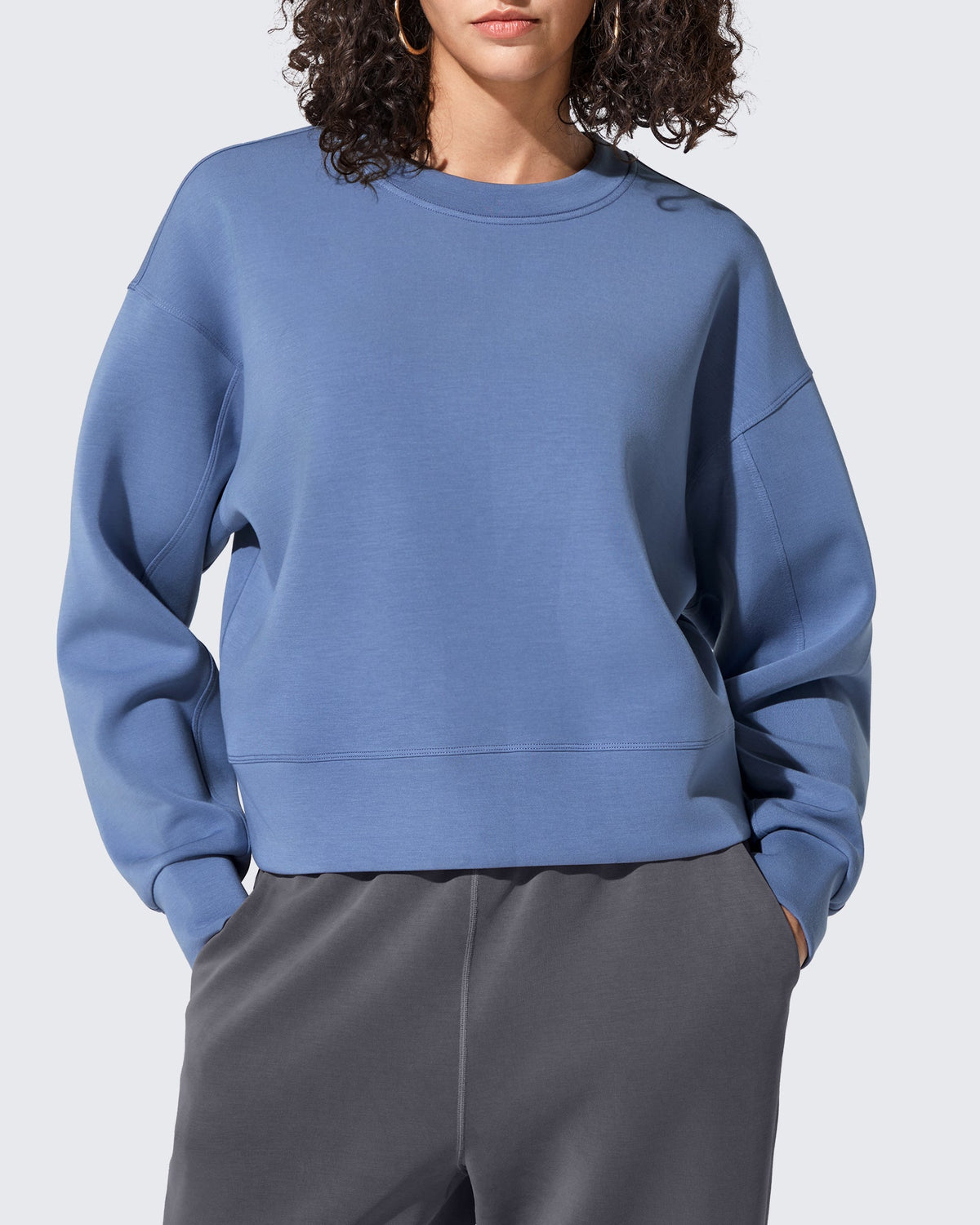 Smoofit Crewneck Pullover Loose Sweatshirts