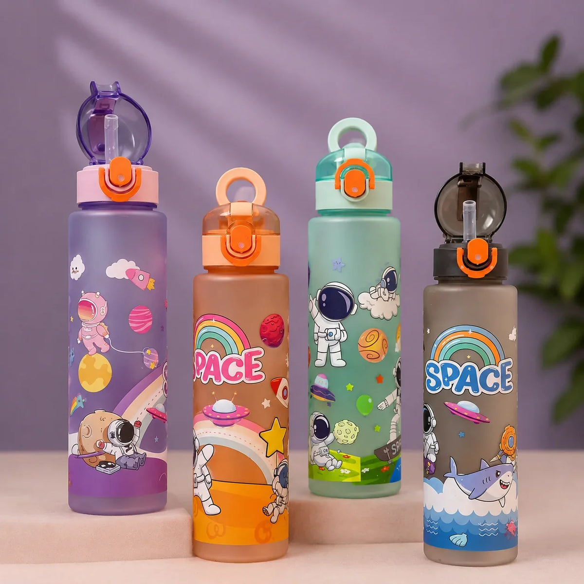 Astronaut Space Station Sipper Water Bottle