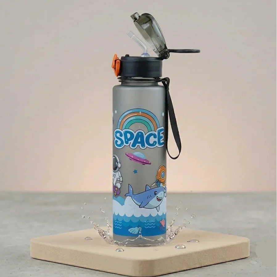 Astronaut Space Station Sipper Water Bottle