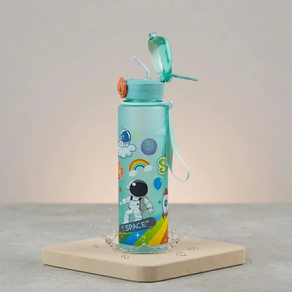 Astronaut Space Station Sipper Water Bottle