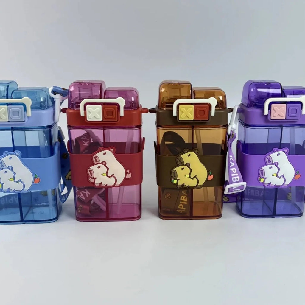 Capybara Double Drink Square Bottle