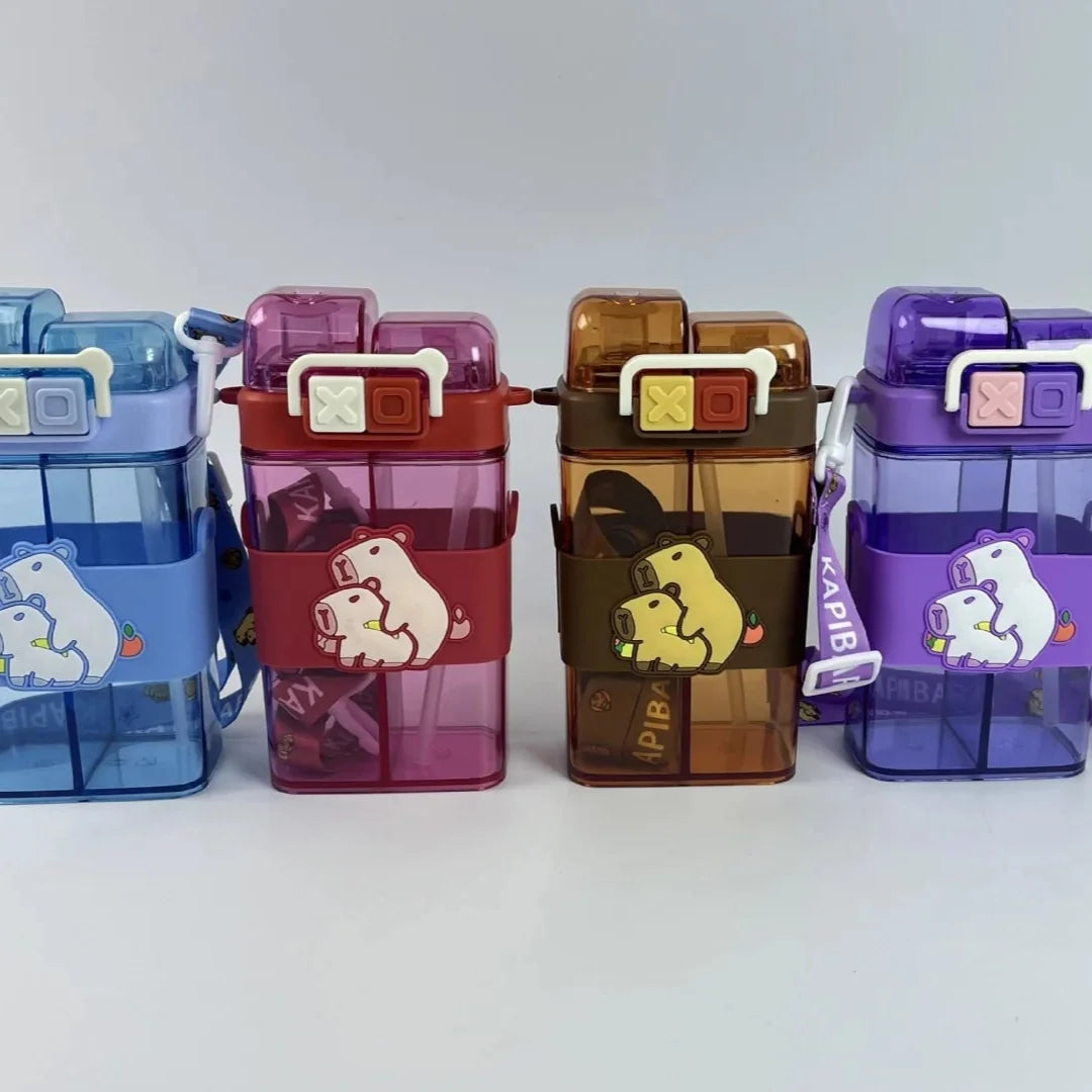 Capybara Double Drink Square Bottle