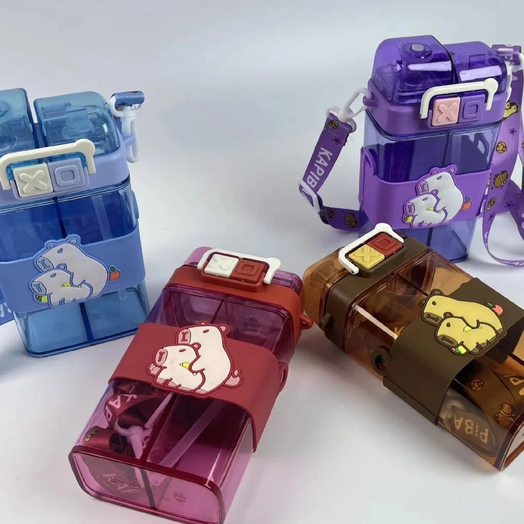 Capybara Double Drink Square Bottle