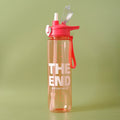 The End Plastic Water Bottle with Handle n Ribbon