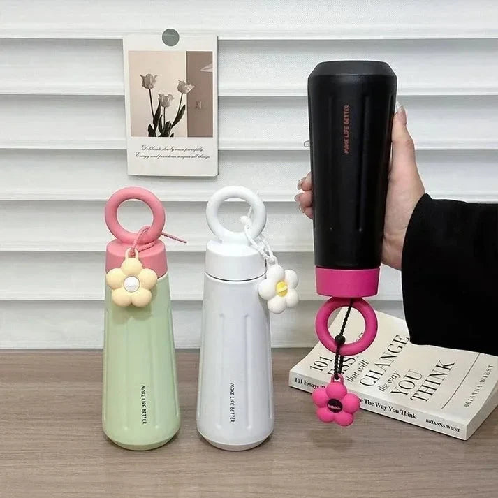 Floral Charm Insulated Water Bottle