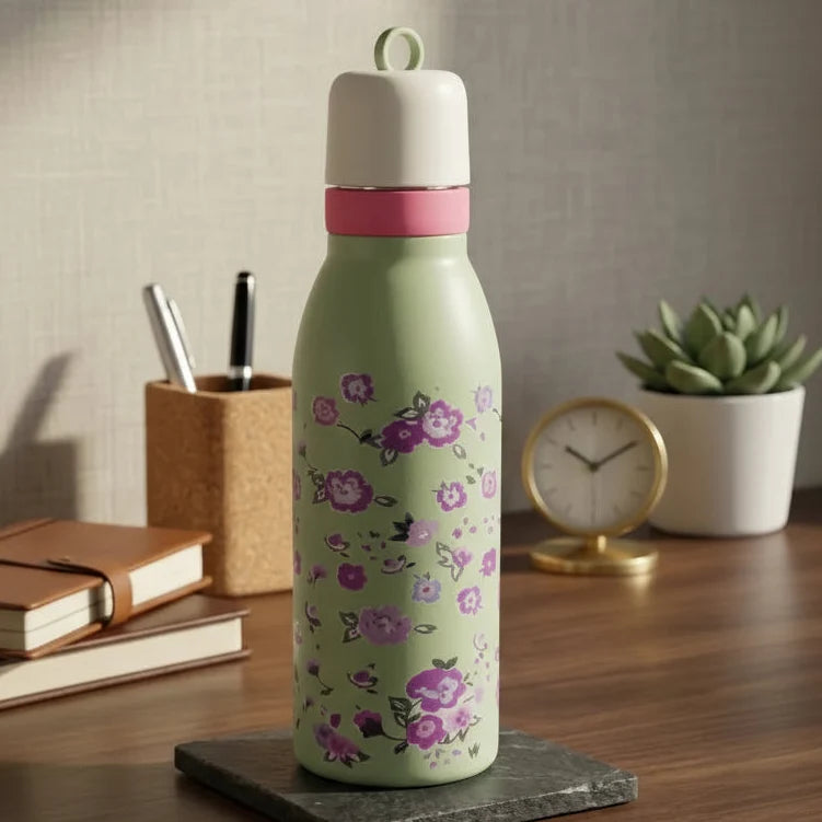 Fresh Floral Design Stainless Steel Bottle
