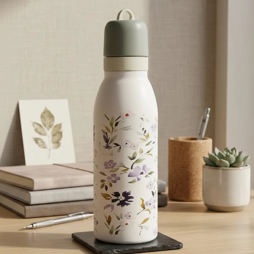 Fresh Floral Design Stainless Steel Bottle