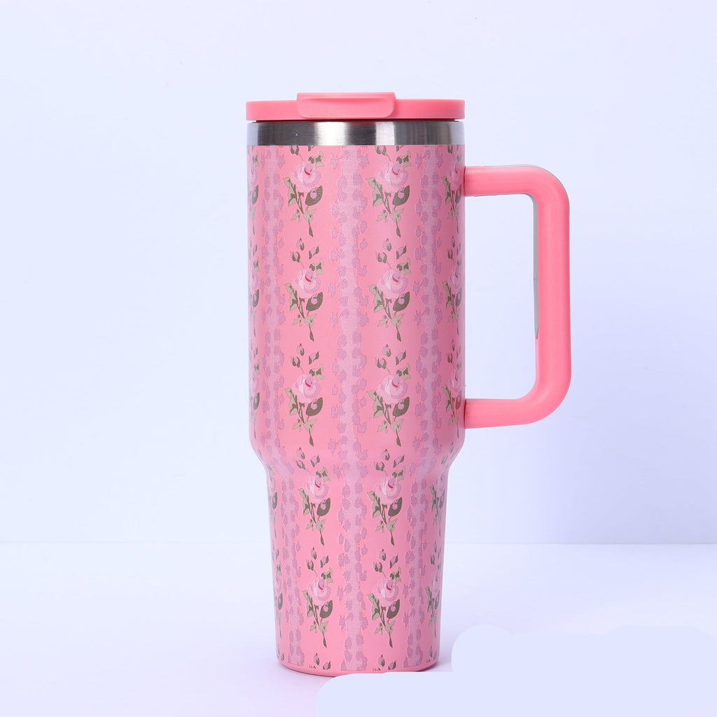 Flower Series Hot & Cold Tumbler with Digital Temperature Display
