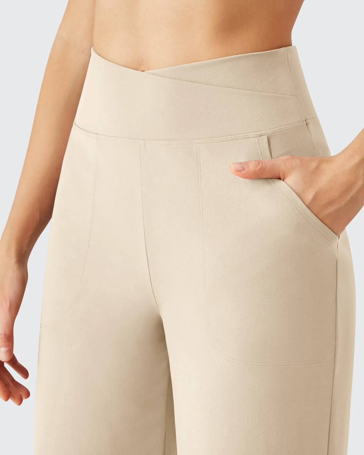 BareFeel High Stretch Ankle Wide Leg Yoga Pants