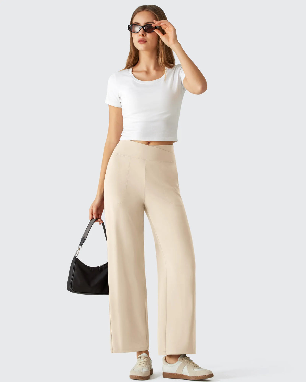 BareFeel High Stretch Ankle Wide Leg Yoga Pants