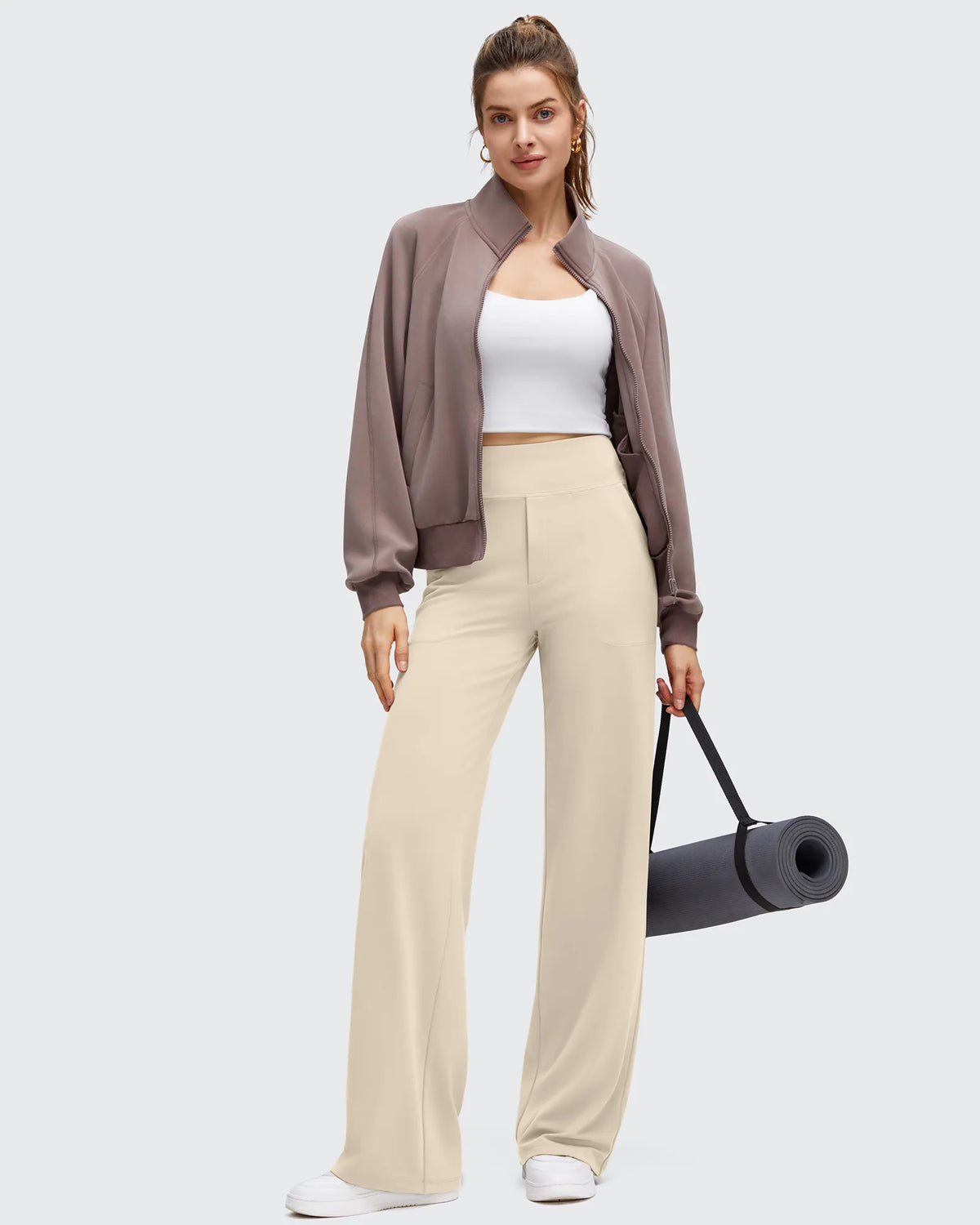 BareFeel High Stretch Wide Leg Yoga Pants