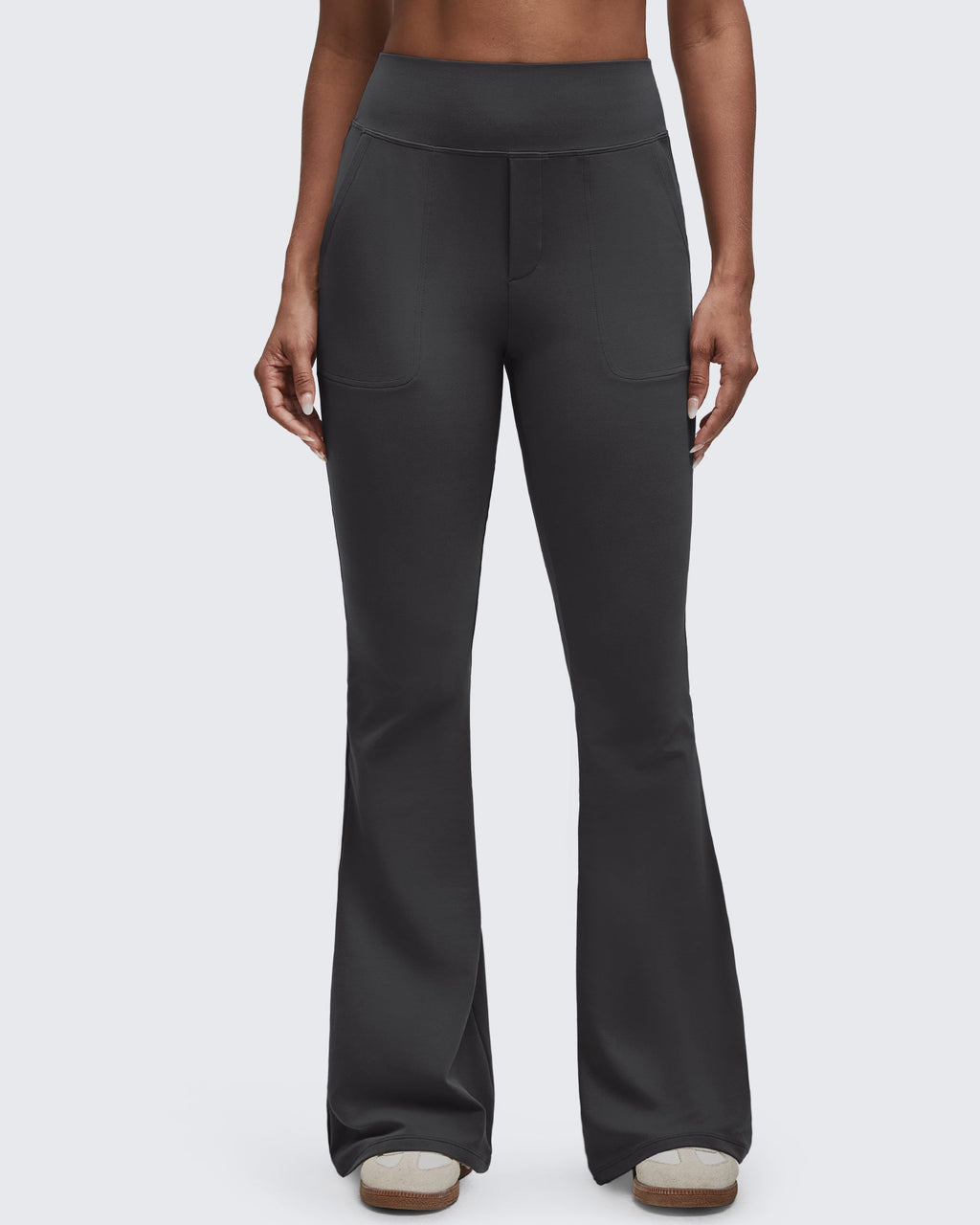 BareFeel High Waisted Pockets Flare Dress Pants
