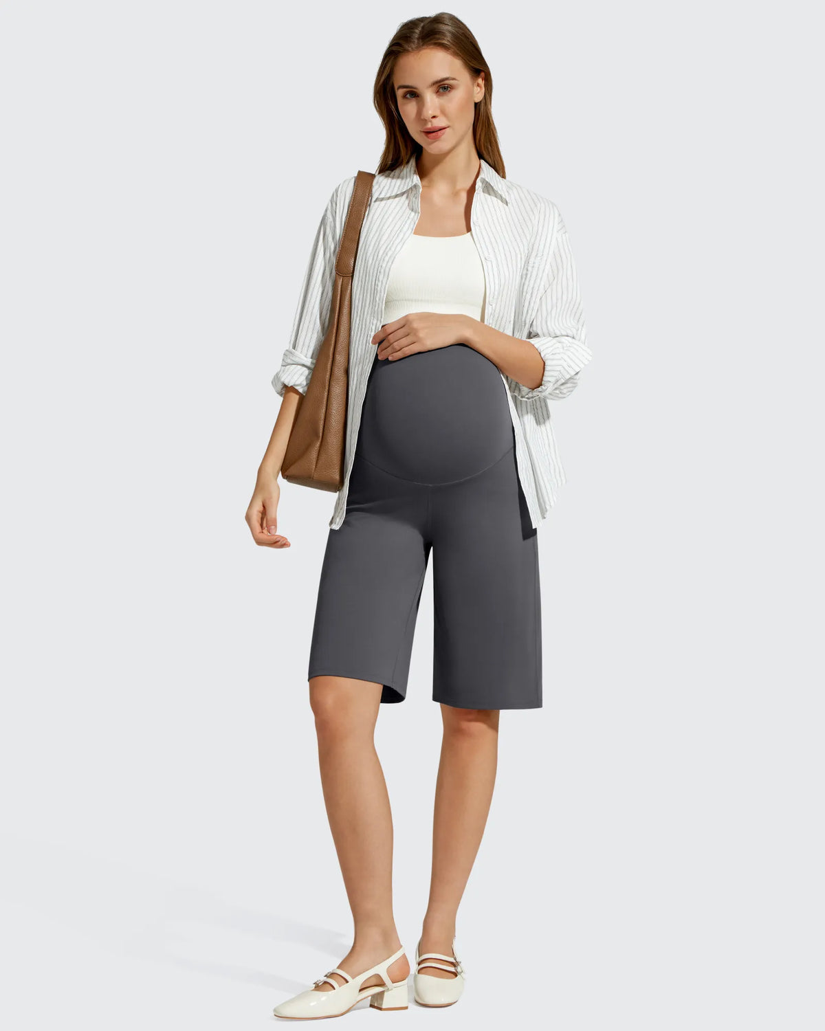 BareFeel Maternity Bermuda Wide Leg Shorts