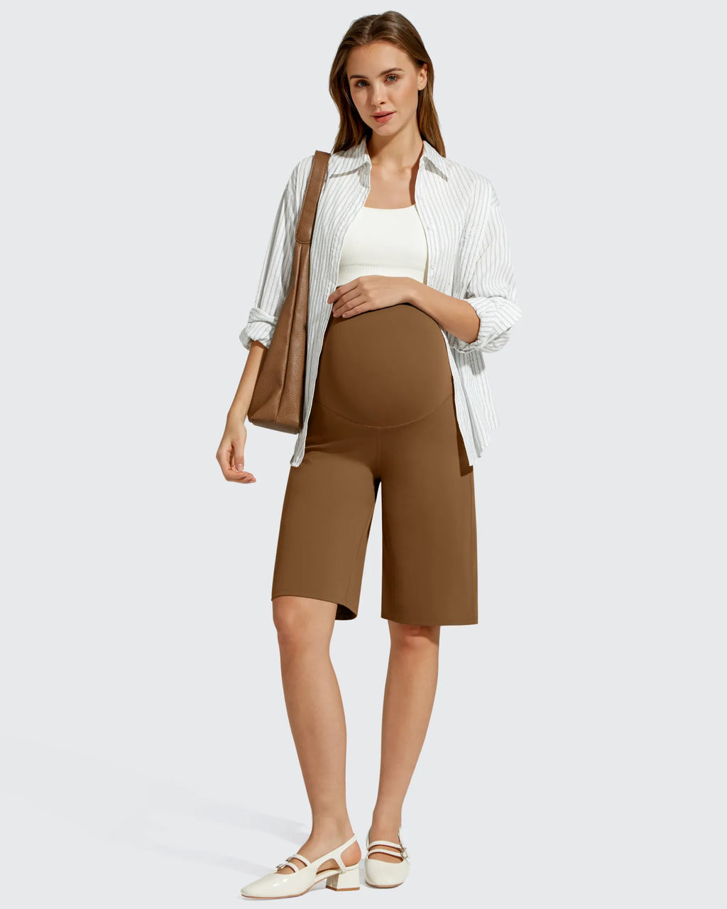 BareFeel Maternity Bermuda Wide Leg Shorts