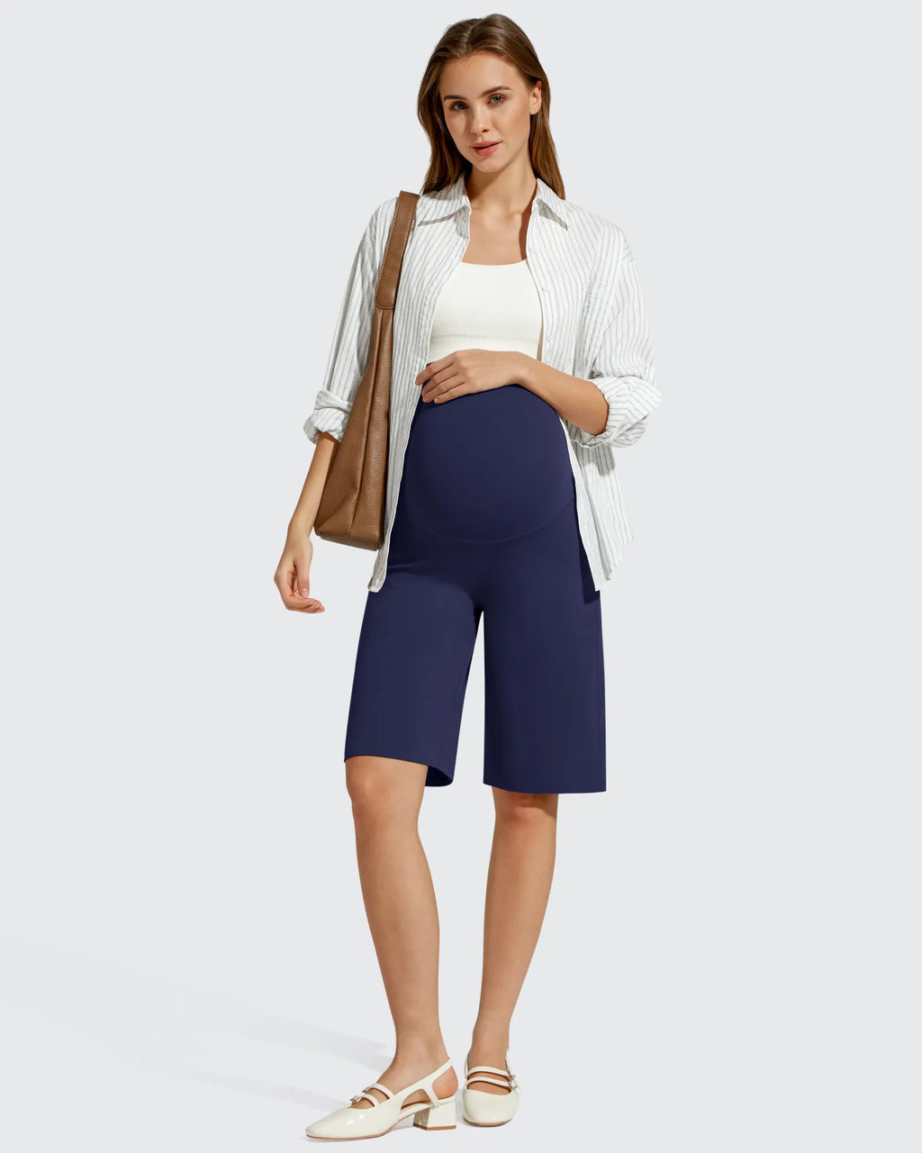 BareFeel Maternity Bermuda Wide Leg Shorts