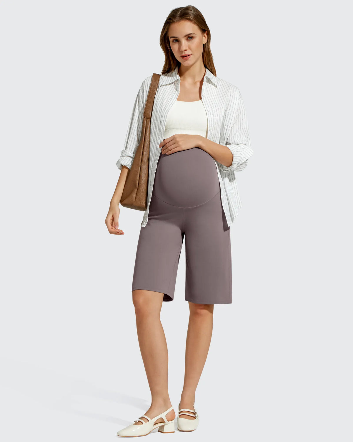 BareFeel Maternity Bermuda Wide Leg Shorts