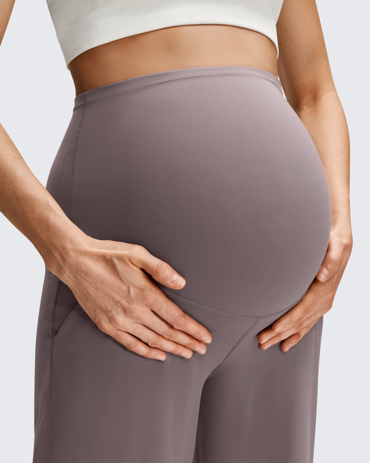 BareFeel Maternity Casual Pockets Wide-Leg Pants