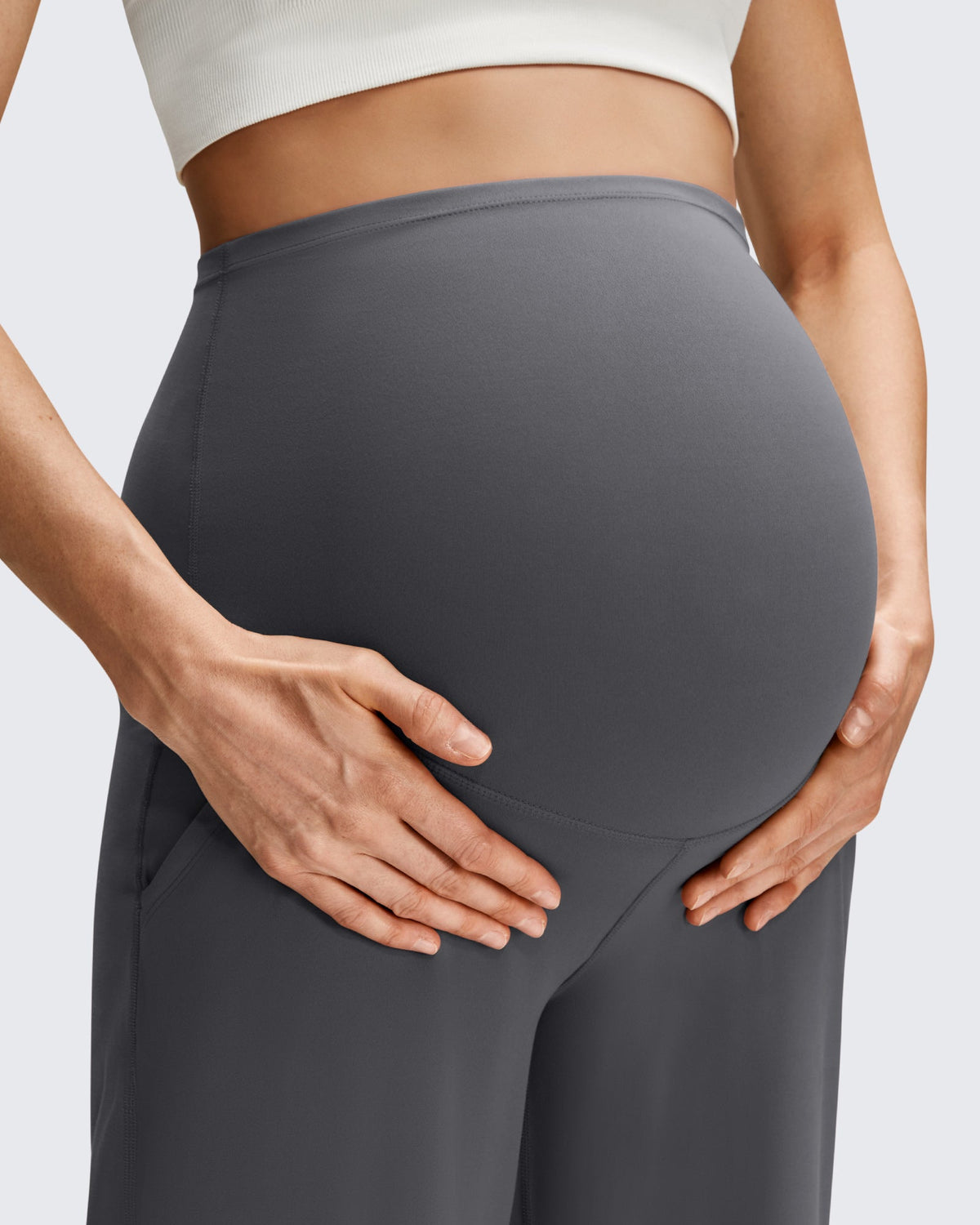 BareFeel Maternity Casual Pockets Wide-Leg Pants