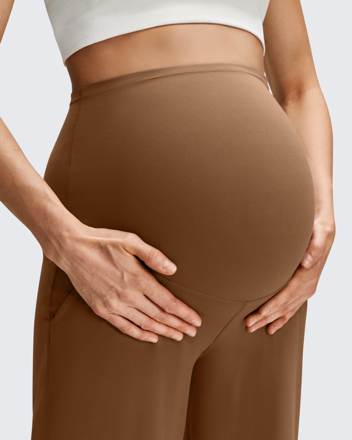 BareFeel Maternity Casual Pockets Wide-Leg Pants