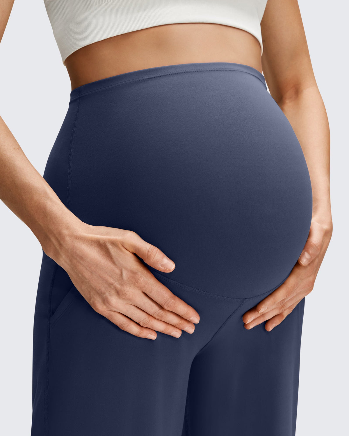 BareFeel Maternity Casual Pockets Wide-Leg Pants