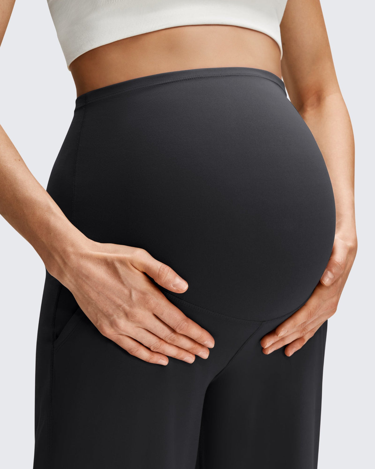 BareFeel Maternity Casual Pockets Wide-Leg Pants