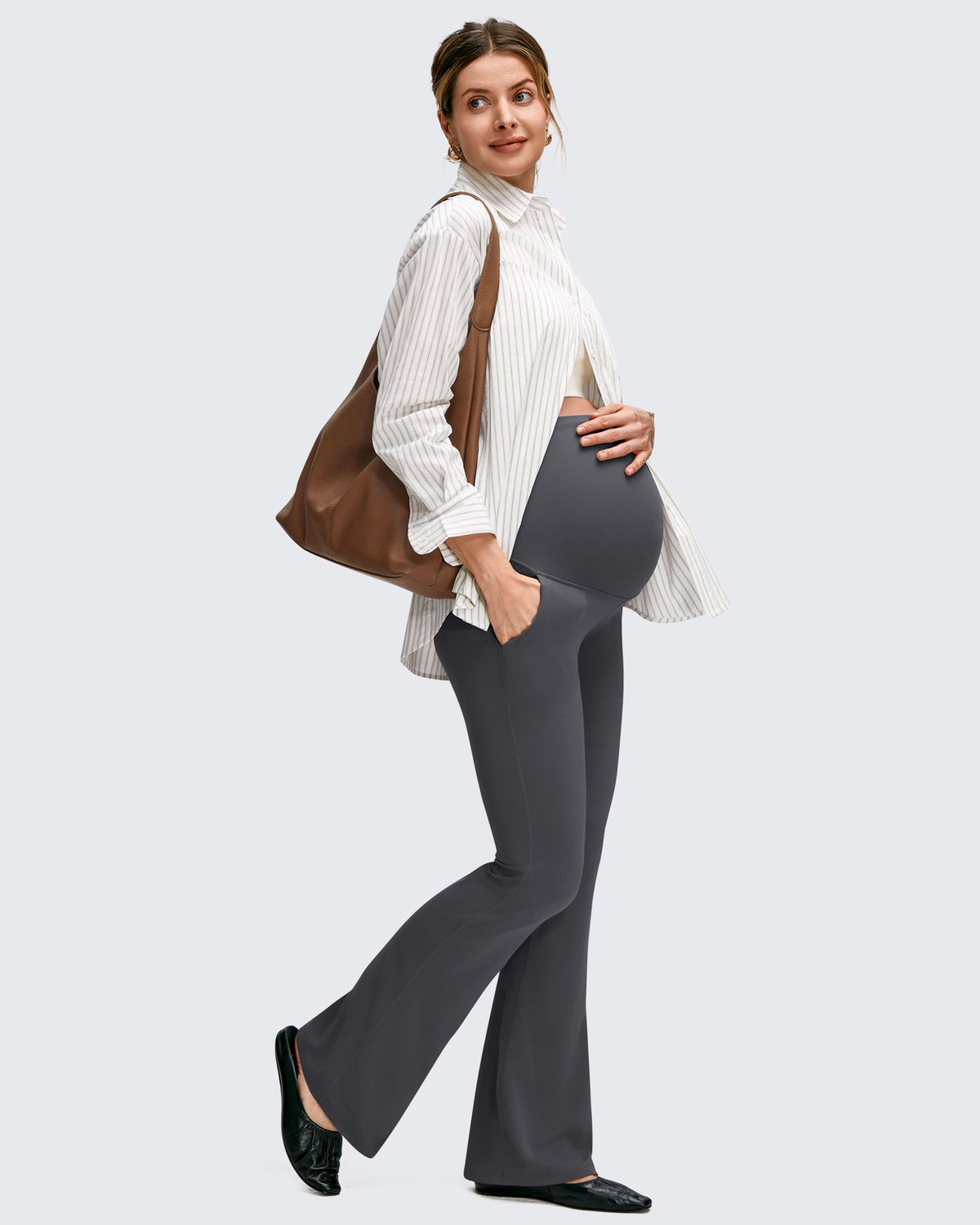 BareFeel Maternity Pockets Dress Flare Leggings