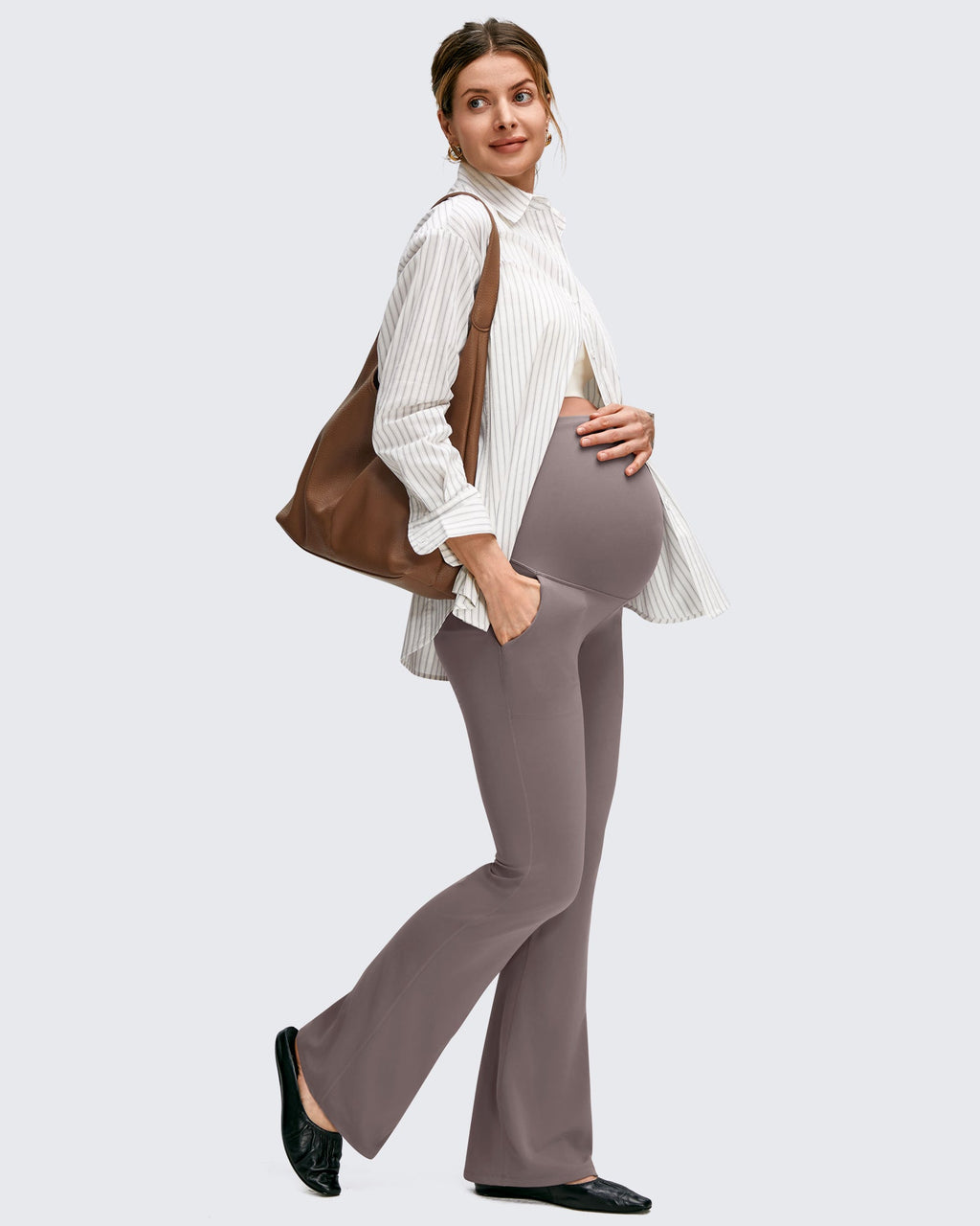 BareFeel Maternity Pockets Dress Flare Leggings