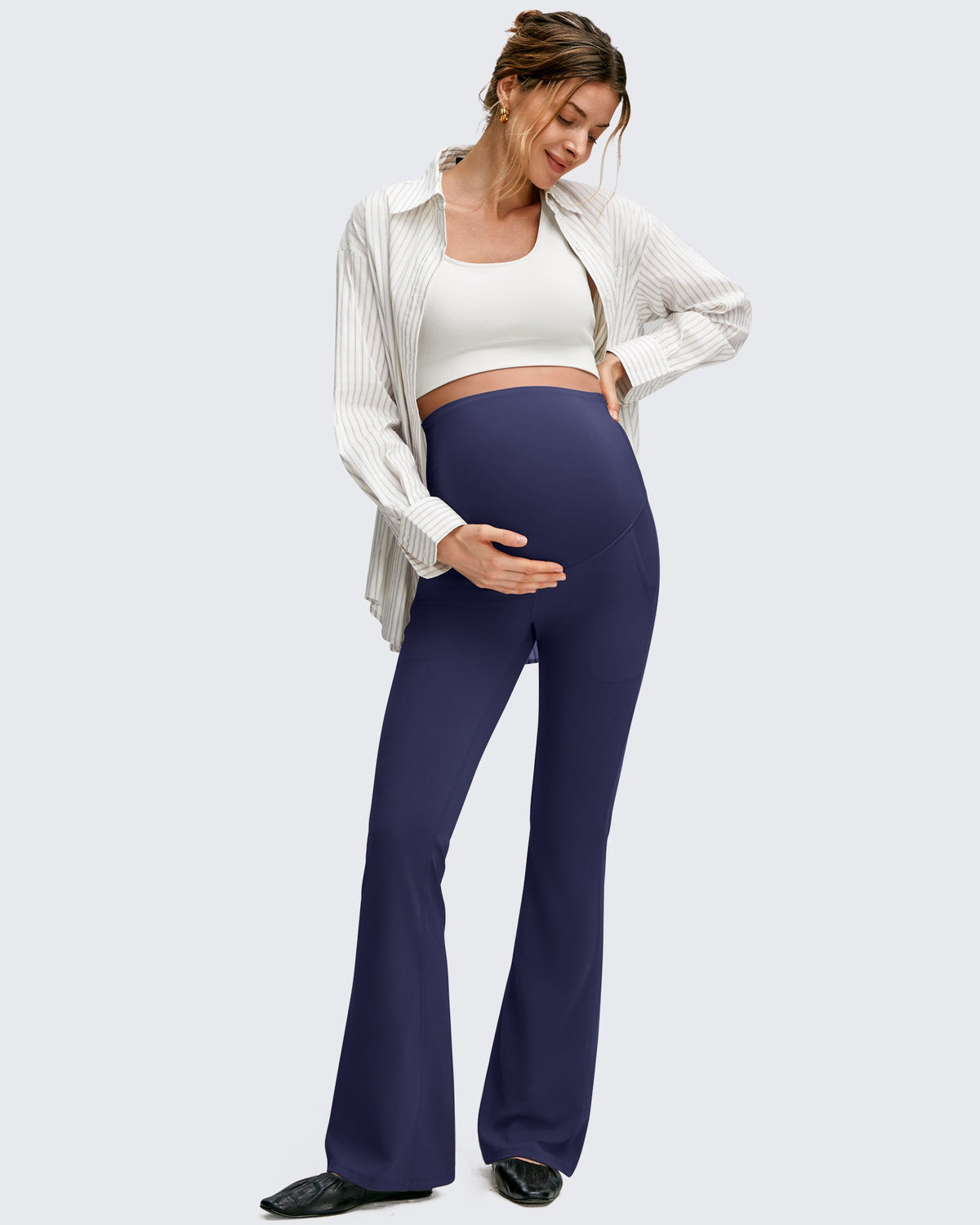 BareFeel Maternity Pockets Dress Flare Leggings