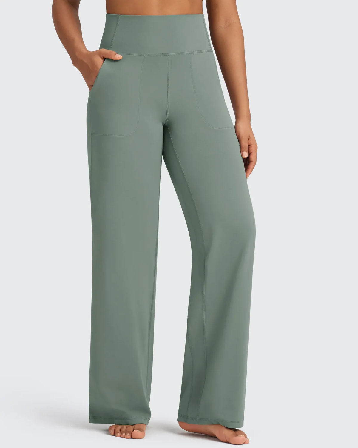 BareFeel Seamless High-Waist Dressy Wide Leg Pants