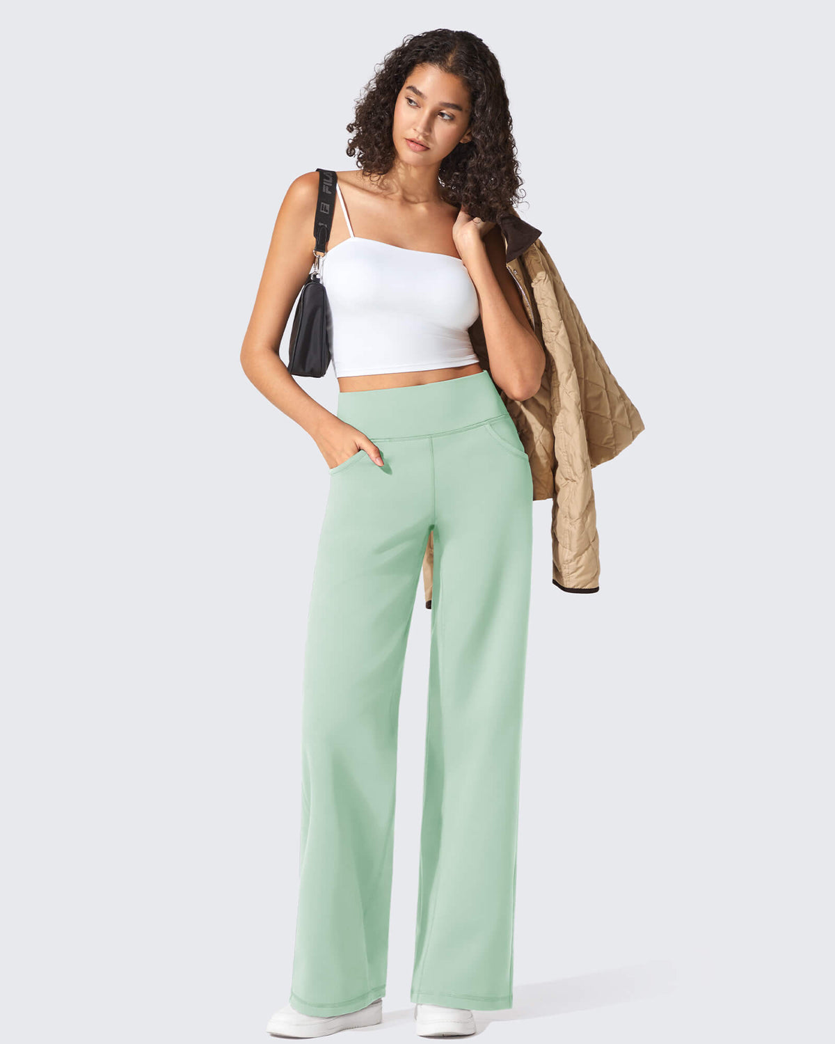 BareFeel Seamless High-Waist Dressy Wide Leg Pants