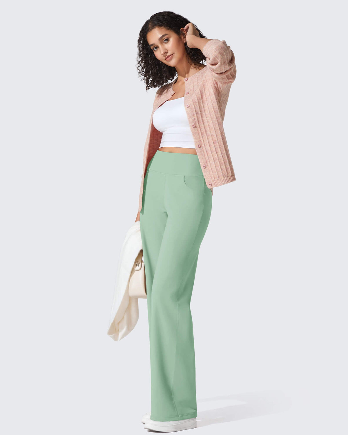 BareFeel Seamless High-Waist Dressy Wide Leg Pants