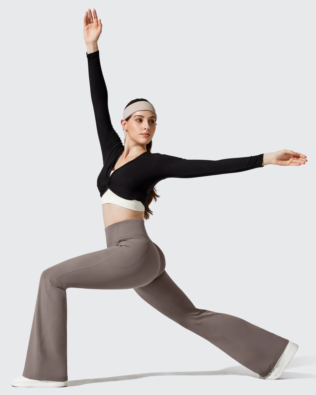 Barefeel Fleece Lined High Waist Flare Yoga Leggings