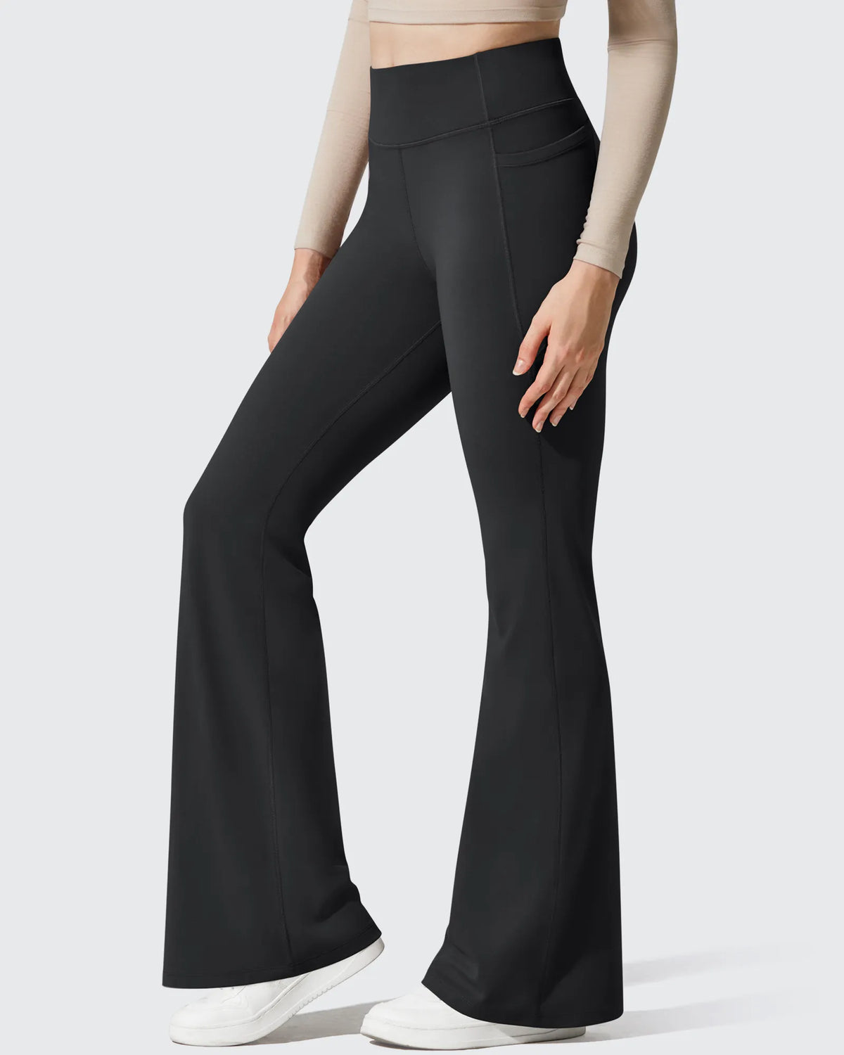 Barefeel Fleece Lined High Waist Flare Yoga Leggings
